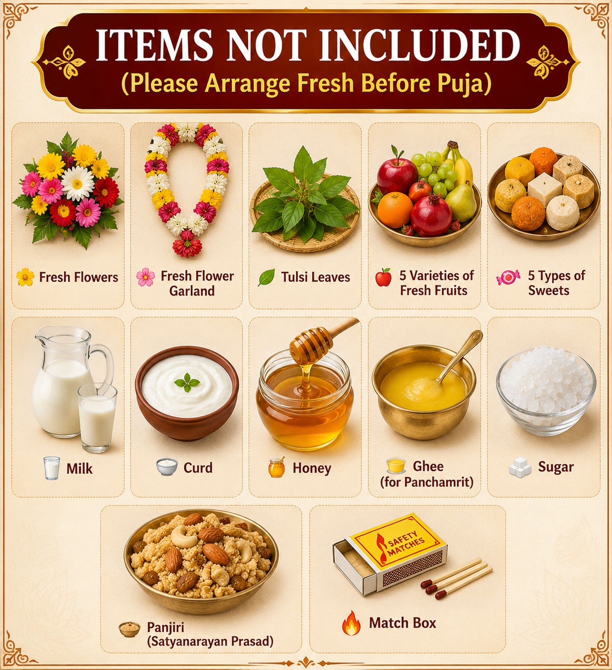 Satya Narayan Puja Samagri Kit