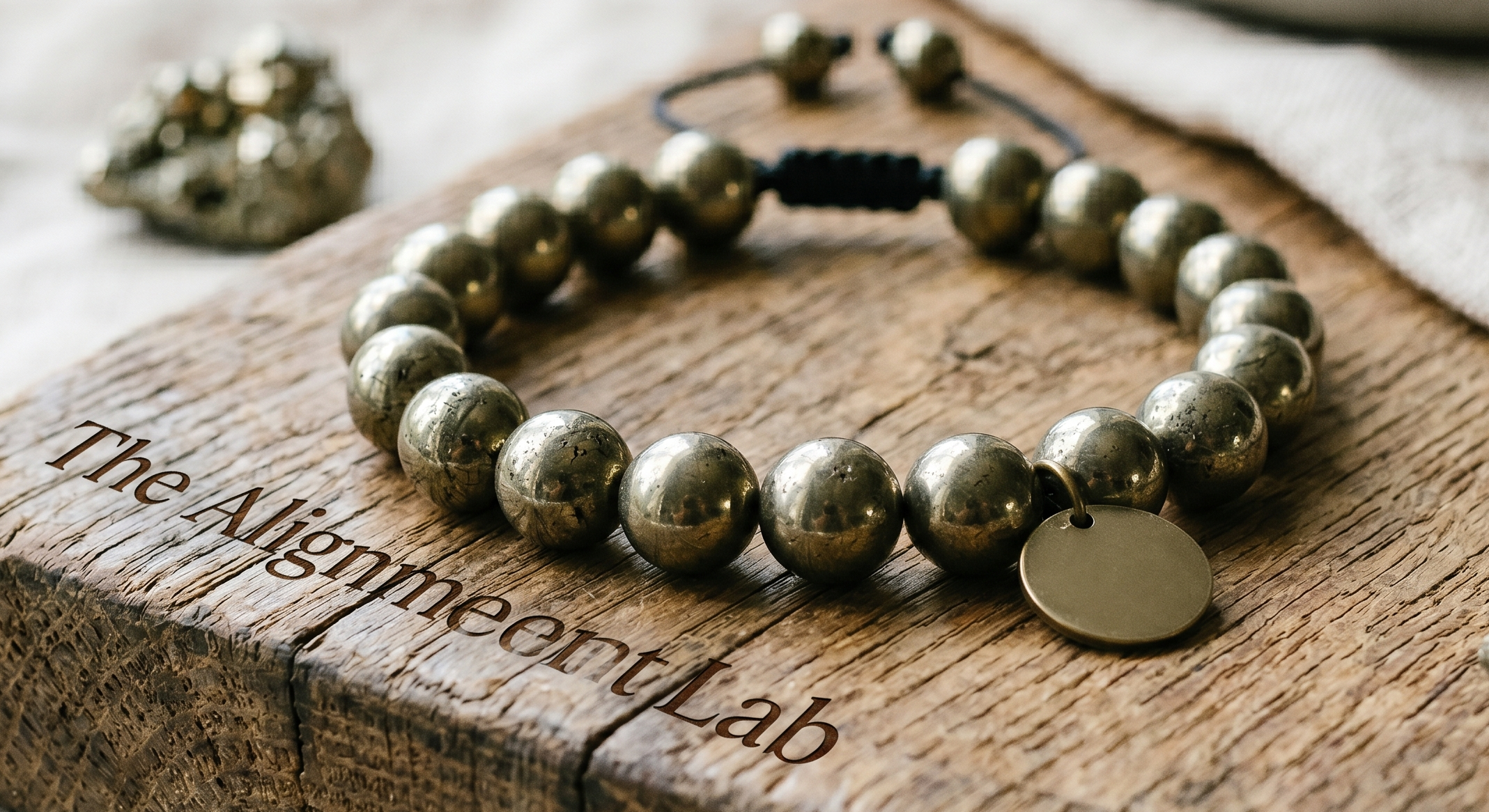 TAL Natural Pyrite Bracelet 10mm