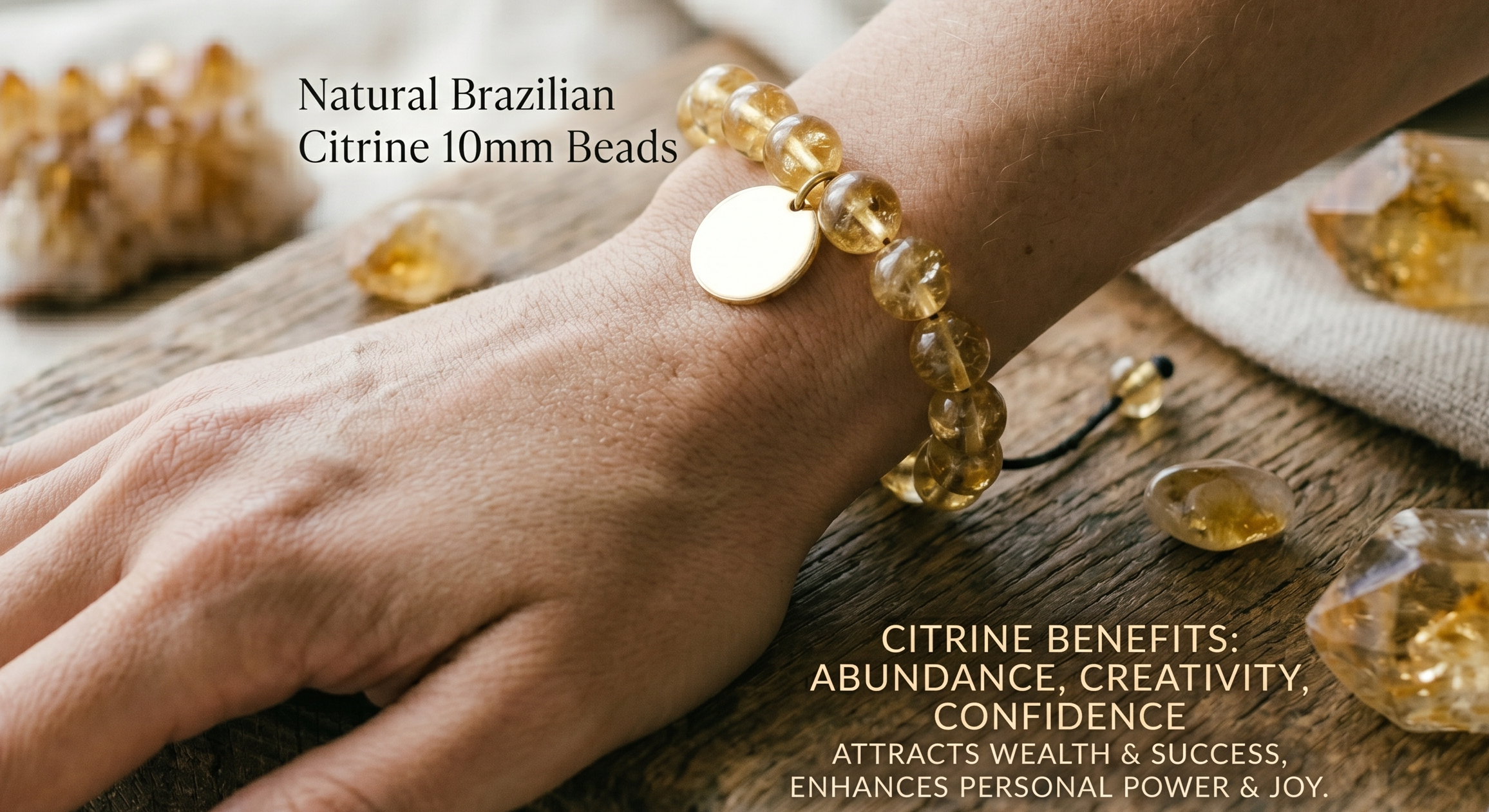 TAL Citrine Bracelet 10mm