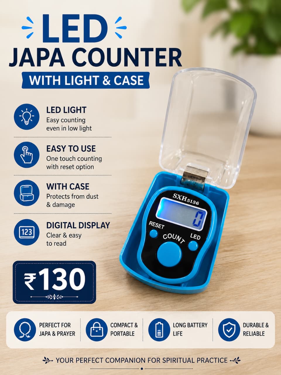 LED Japa Counter